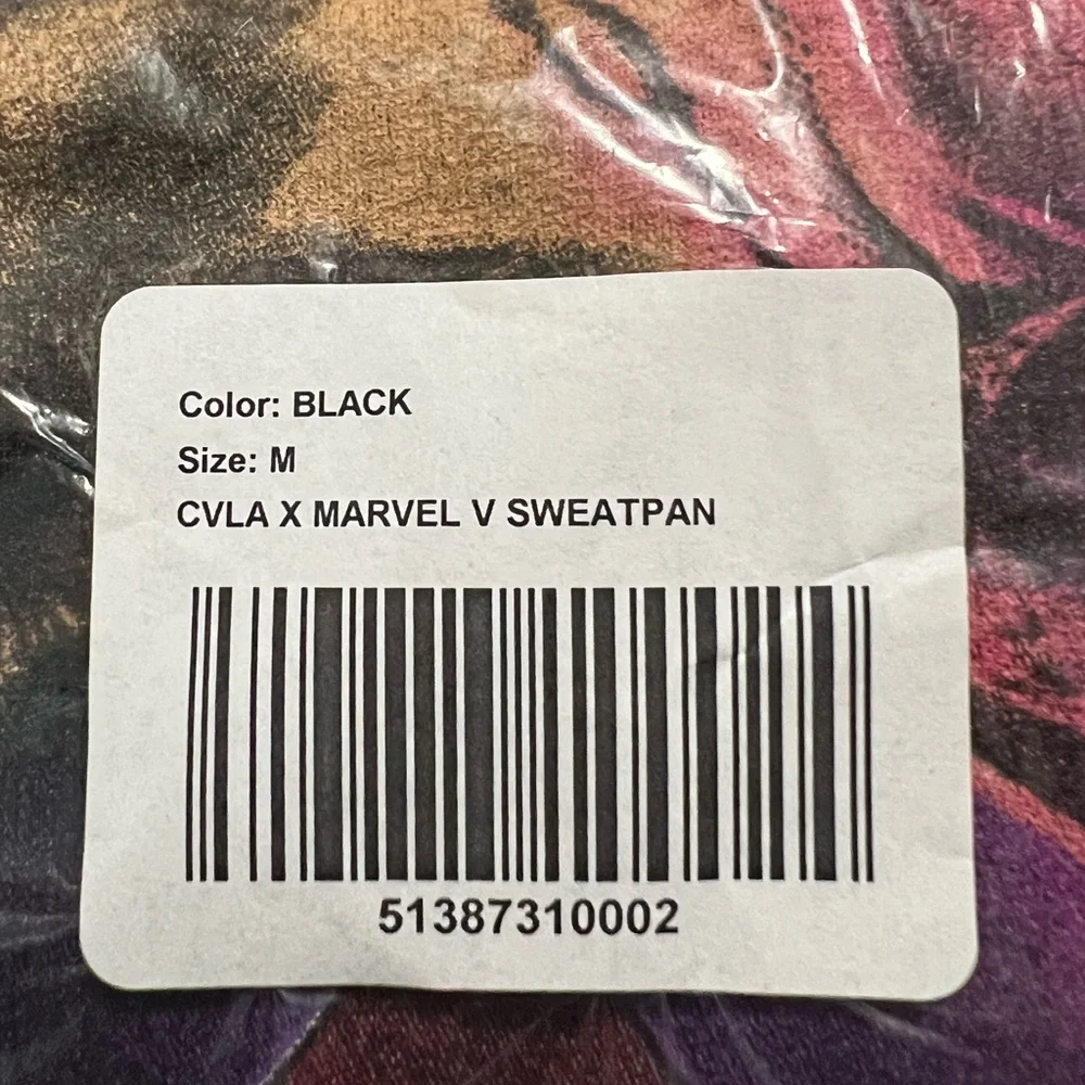 CVLA X MARVEL‎ Magneto men’s graphic Fleece Sweatpants pants black size medium